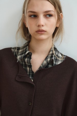 SLIM CHECK SHIRT_BLACK