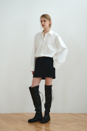 RELAXED COTTON SHIRT_OFF WHITE