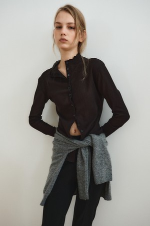 TEXTURED BUTTON TOP_BLACK