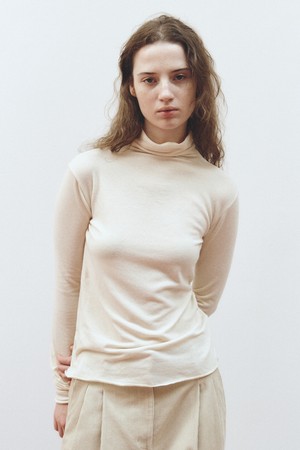 SOFT WOOL JERSEY TOP_LIGHT YELLOW