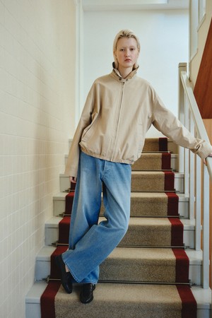 COTTON BLOUSON_BEIGE