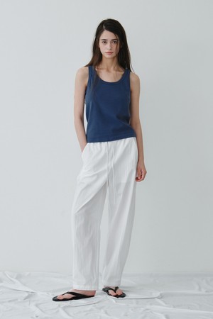 COTTON STRING PANTS_OFF WHITE