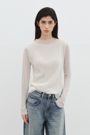MESH LAYERED TOP SET_IVORY