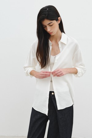 SHEER ESSENTIAL SHIRT_OFF WHITE