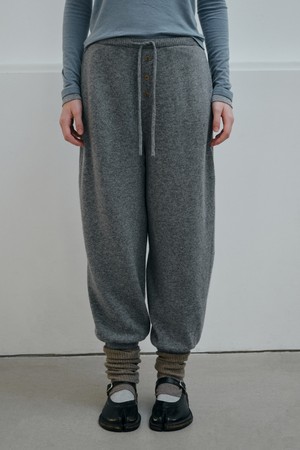 CASHMERE BLEND JOGGER PANTS_GREY