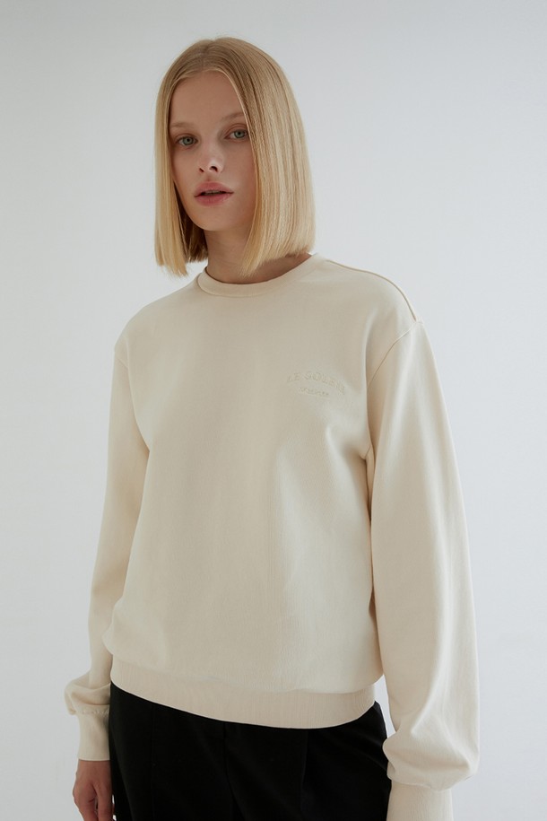 Le Soleil Matinee - 스웻셔츠 - [21FW] Luster Signature Sweat Shirt[Ivory]