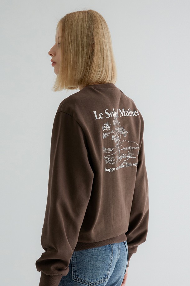 Le Soleil Matinee - 스웻셔츠 - [21FW] Luster Nature Sweat Shirt[Brown]