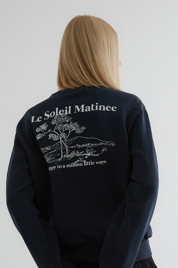 Le Soleil Matinee - 스웻셔츠 - [21FW] Luster Nature Sweat Shirt[Navy]