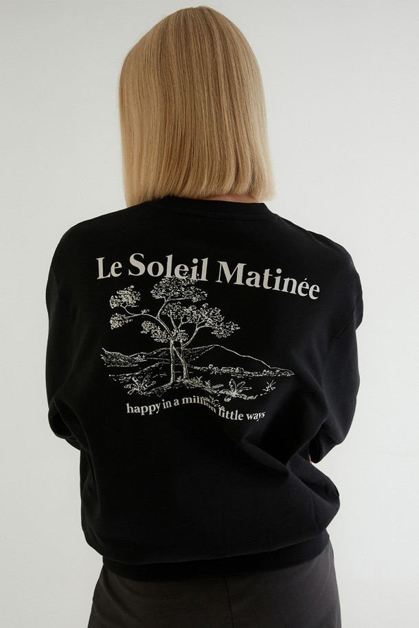 Le Soleil Matinee - 스웻셔츠 - [21FW] Luster Nature Sweat Shirt[Black]