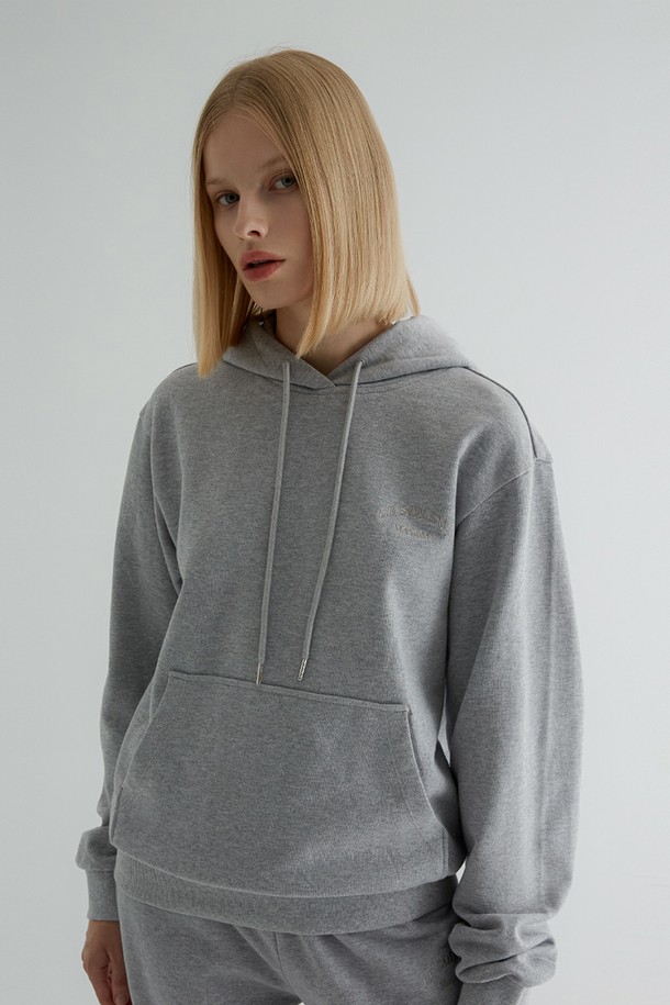 Le Soleil Matinee - 후디 - [21FW] Luster Signature Hoodie[Melange Grey]