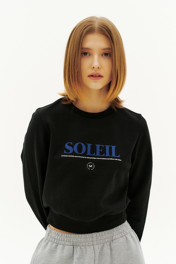 Le Soleil Matinee - 스웻셔츠 - [22SS] Luster Big Soleil Sweat Shirt[BLACK]