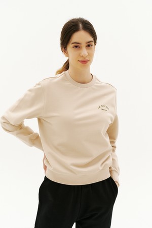 [22SS] Luster Back Cat Sweat Shirt[BEIGE]