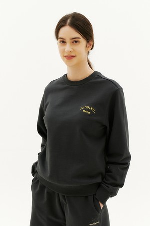 [22SS] Luster Back Cat Sweat Shirt[CHARCOAL]