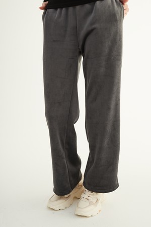 [22FW] 8 Golgi Velour Straight Pants [Charcoal]