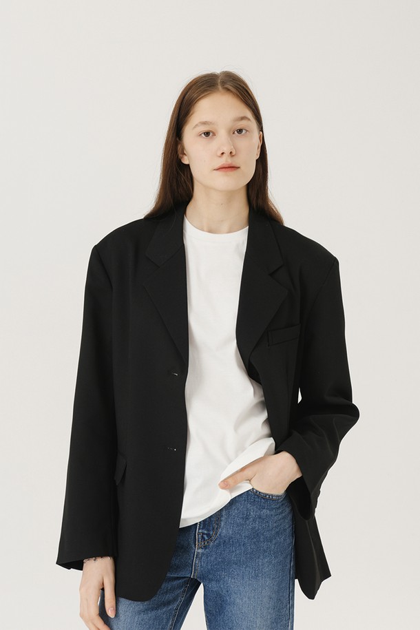 Le Soleil Matinee - 자켓 - Over-Fit Modern Blazer Jacket [BLACK]