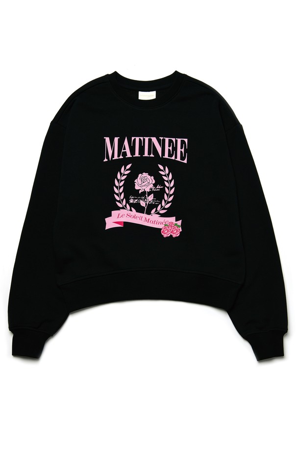 Le Soleil Matinee - 스웻셔츠 - [기모 옵션] Matinee Classic Rose Sweat Shirts [BLACK]