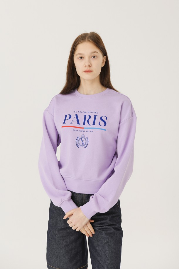 Le Soleil Matinee - 스웻셔츠 - [기모 옵션] Standard Classic Paris Sweat Shirts [LAVENDER]