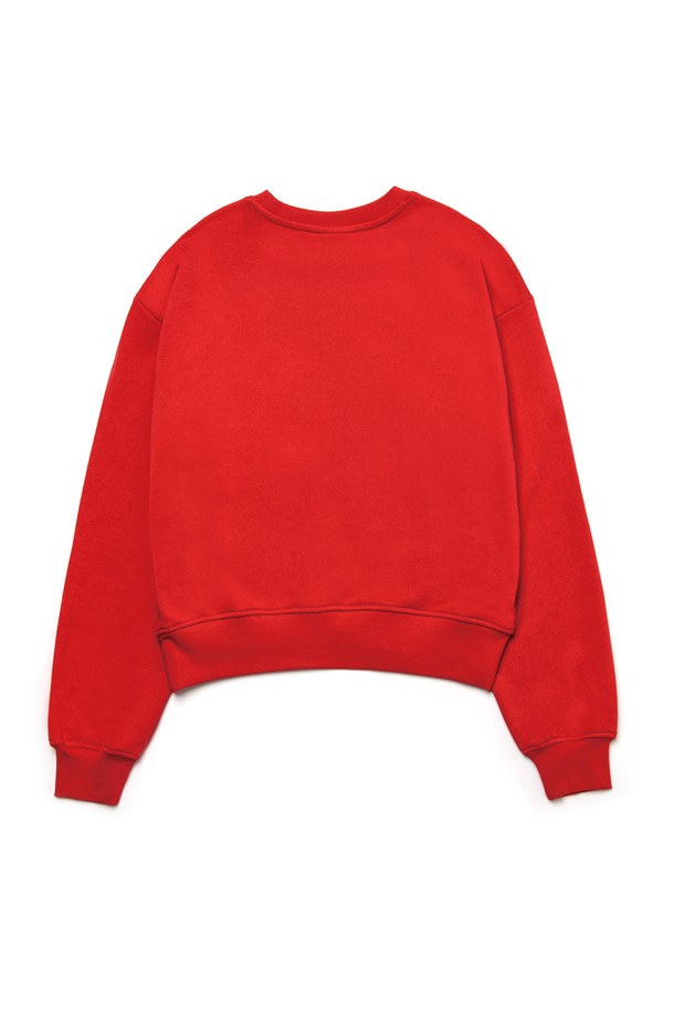 Le Soleil Matinee - 스웻셔츠 - [기모 옵션] Doodle Camellia Sweat Shirts [RED]