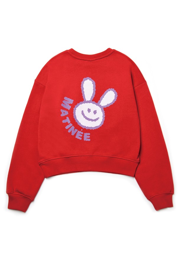 Le Soleil Matinee - 스웻셔츠 - [기모 옵션] Smiling Rabbit Sweat Shirts [RED]