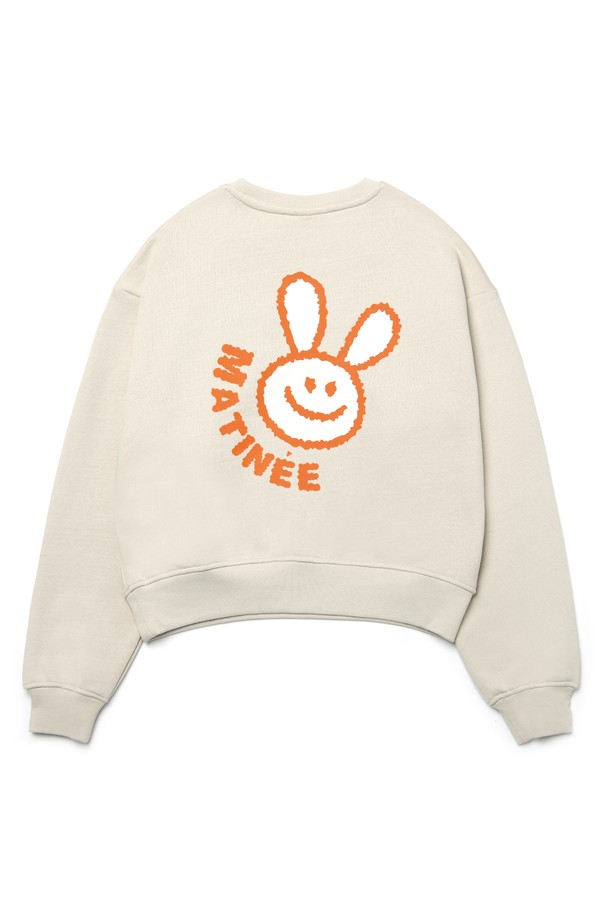 Le Soleil Matinee - 스웻셔츠 - [기모 옵션] Smiling Rabbit Sweat Shirts [GREIGE]