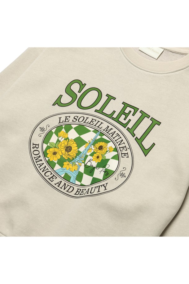 Le Soleil Matinee - 스웻셔츠 - [기모 옵션] Soleil Vintage Eiffel Sweat Shirts [GREIGE]