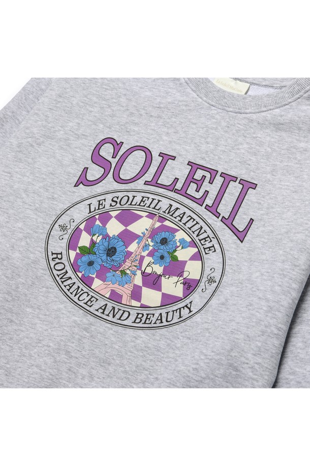 Le Soleil Matinee - 스웻셔츠 - [기모 옵션] Soleil Vintage Eiffel Sweat Shirts [MELANGE GREY]