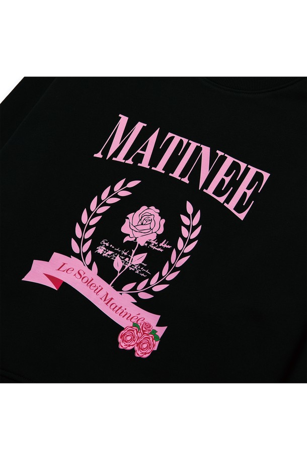 Le Soleil Matinee - 스웻셔츠 - [기모 옵션] Matinee Classic Rose Sweat Shirts [BLACK]