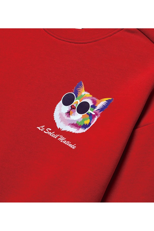 Le Soleil Matinee - 스웻셔츠 - [기모 옵션] Mini Fancy Kitty Sweat Shirts [RED]