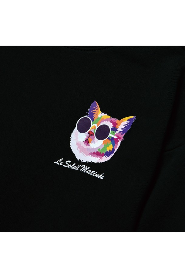 Le Soleil Matinee - 스웻셔츠 - [기모 옵션] Mini Fancy Kitty Sweat Shirts [BLACK]