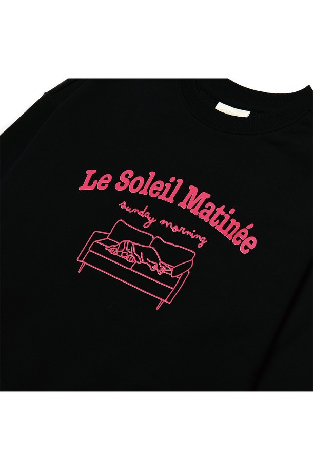 Le Soleil Matinee - 스웻셔츠 - [기모 옵션] Sleeping Puppy Sweat Shirts [BLACK]