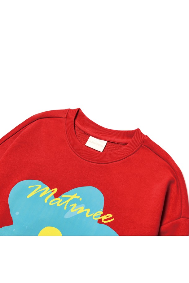 Le Soleil Matinee - 스웻셔츠 - [기모 옵션] Doodle Camellia Sweat Shirts [RED]