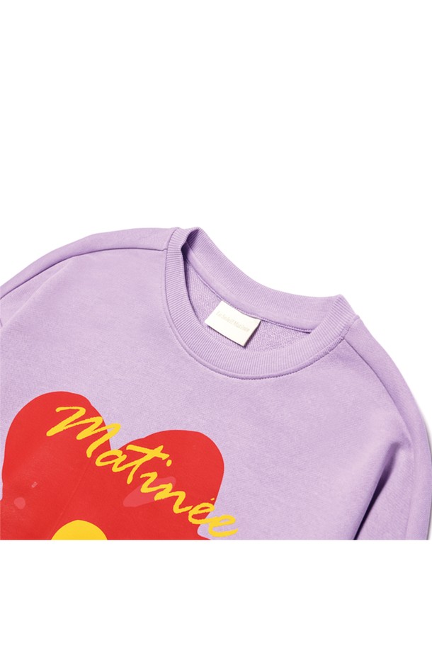 Le Soleil Matinee - 스웻셔츠 - [기모 옵션] Doodle Camellia Sweat Shirts [LAVENDER]