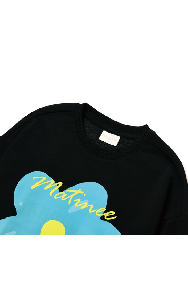 Le Soleil Matinee - 스웻셔츠 - [기모 옵션] Doodle Camellia Sweat Shirts [BLACK]