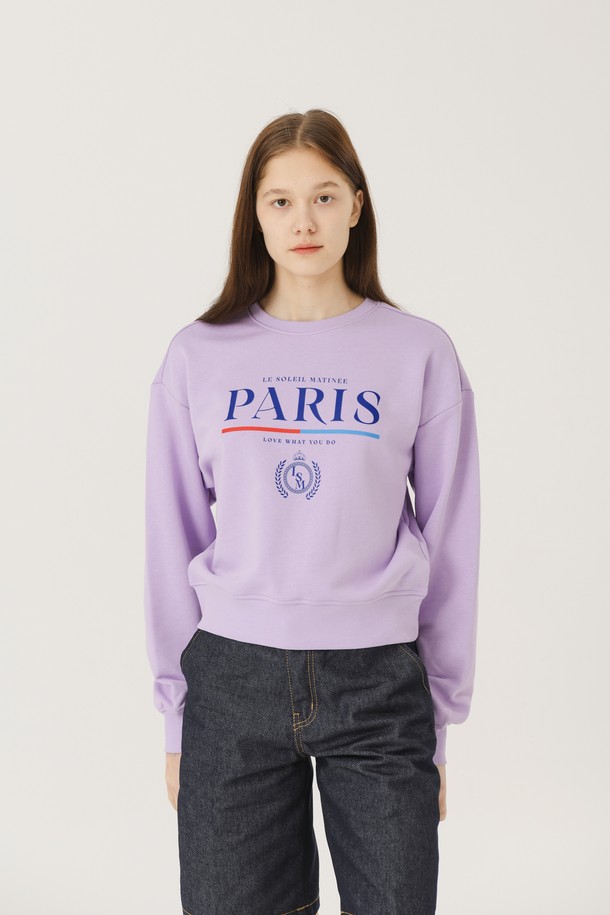 Le Soleil Matinee - 스웻셔츠 - [기모 옵션] Standard Classic Paris Sweat Shirts [LAVENDER]