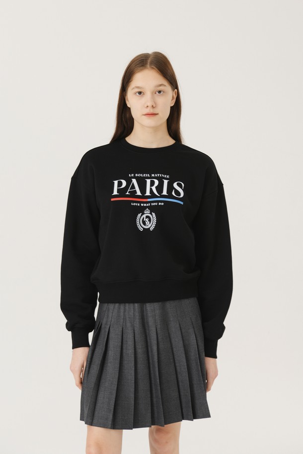 Le Soleil Matinee - 스웻셔츠 - [기모 옵션] Standard Classic Paris Sweat Shirts [BLACK]