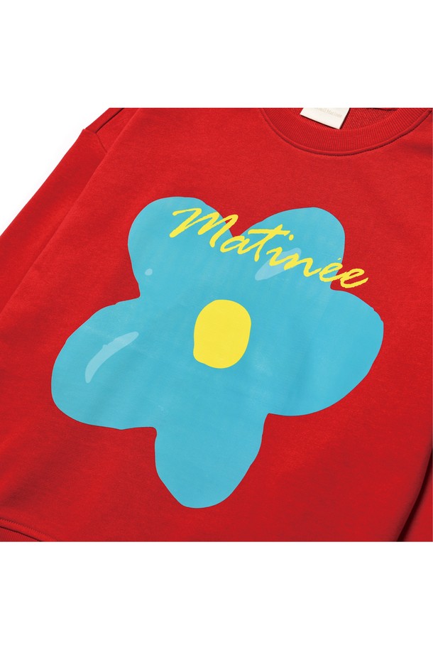 Le Soleil Matinee - 스웻셔츠 - [기모 옵션] Doodle Camellia Sweat Shirts [RED]