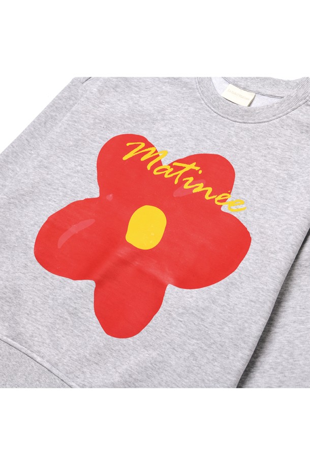 Le Soleil Matinee - 스웻셔츠 - [기모 옵션] Doodle Camellia Sweat Shirts [MELANGE GREY]