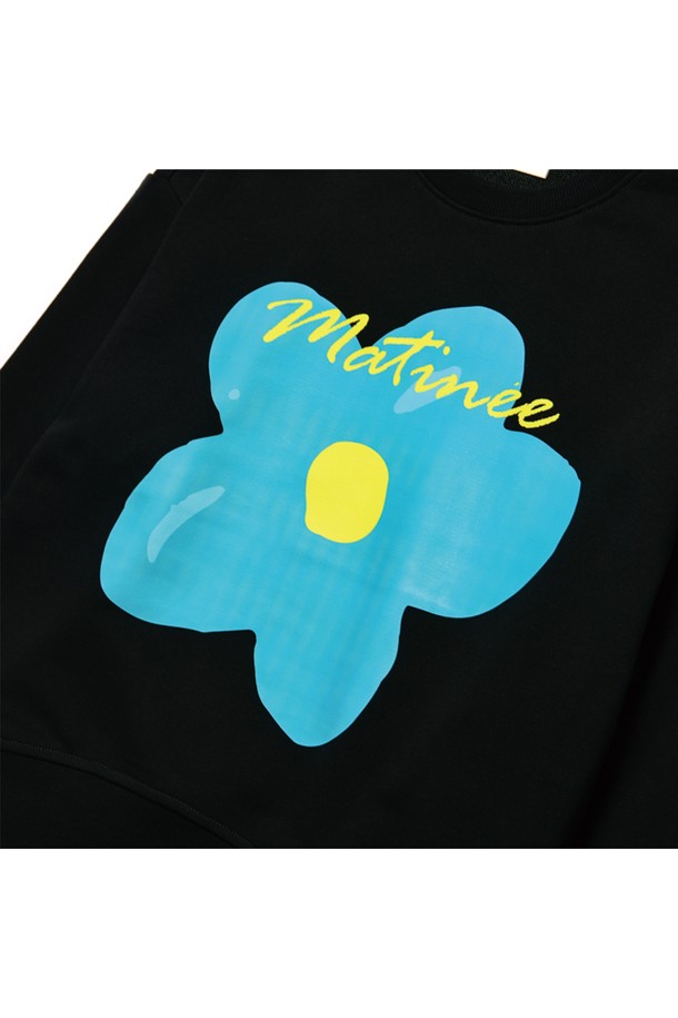 Le Soleil Matinee - 스웻셔츠 - [기모 옵션] Doodle Camellia Sweat Shirts [BLACK]