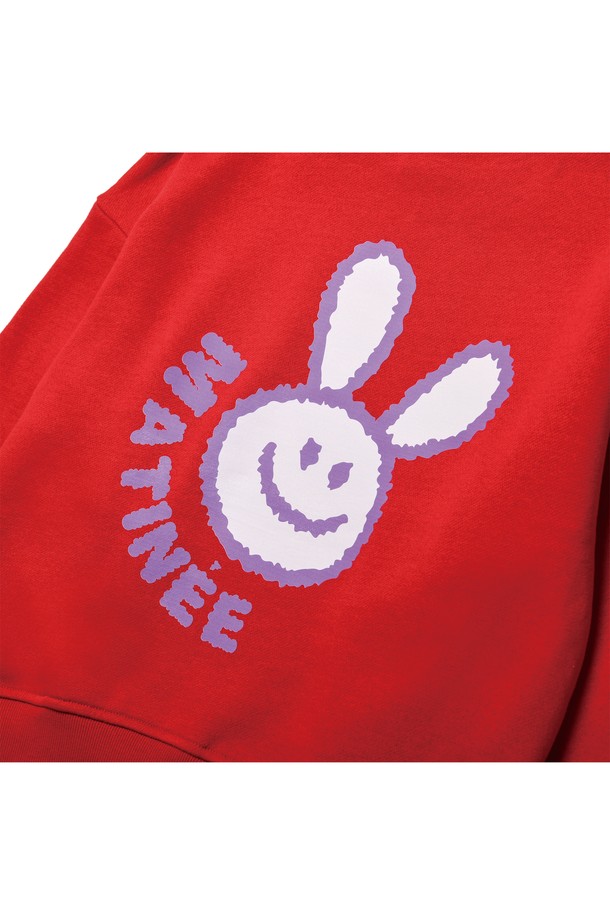 Le Soleil Matinee - 스웻셔츠 - [기모 옵션] Smiling Rabbit Sweat Shirts [RED]