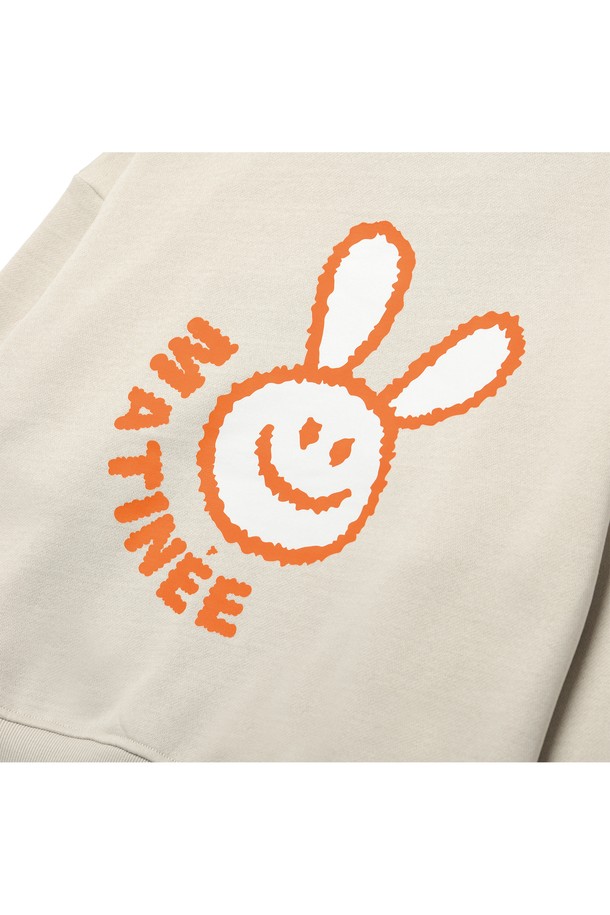 Le Soleil Matinee - 스웻셔츠 - [기모 옵션] Smiling Rabbit Sweat Shirts [GREIGE]