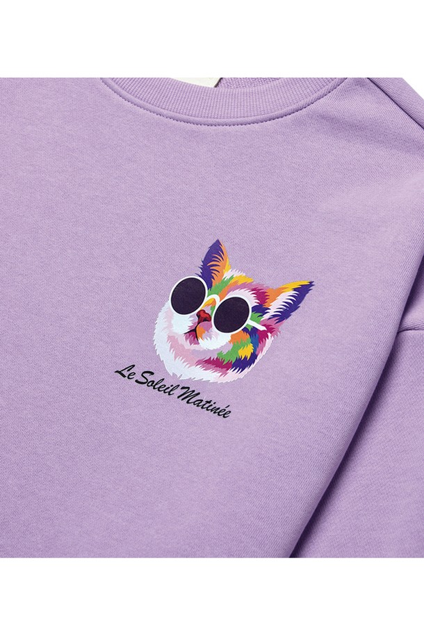 Le Soleil Matinee - 스웻셔츠 - [기모 옵션] Mini Fancy Kitty Sweat Shirts [LAVENDER]