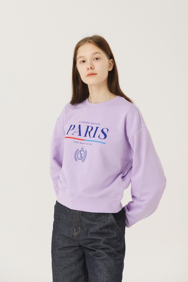 Le Soleil Matinee - 스웻셔츠 - [기모 옵션] Standard Classic Paris Sweat Shirts [LAVENDER]