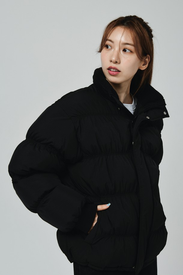 Le Soleil Matinee - 점퍼 - Over Fit Puffer Padded Jacket [BLACK]