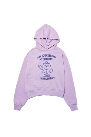 Birthday Cat Hoodies [LAVENDER]