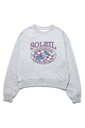 [기모 옵션] Soleil Vintage Eiffel Sweat Shirts [MELANGE GREY]