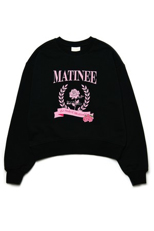 [기모 옵션] Matinee Classic Rose Sweat Shirts [BLACK]