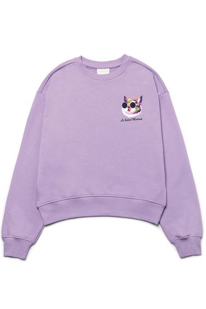 [기모 옵션] Mini Fancy Kitty Sweat Shirts [LAVENDER]