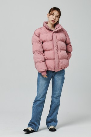 Over Fit Puffer Padded Jacket [PINK]