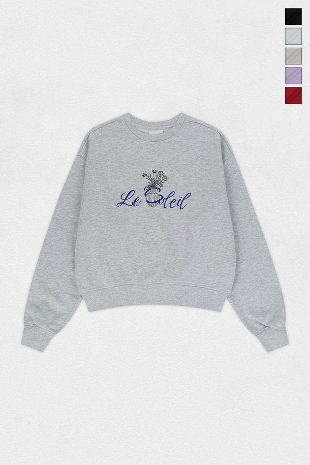 Le Soleil Matinee - 긴소매 티셔츠 - [기모 옵션] Vintage Vase Graphic Sweat Shirts (5컬러)