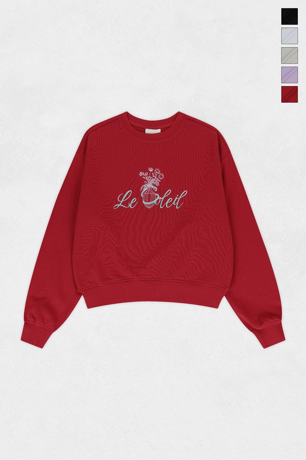 Le Soleil Matinee - 긴소매 티셔츠 - [기모 옵션] Vintage Vase Graphic Sweat Shirts (5컬러)